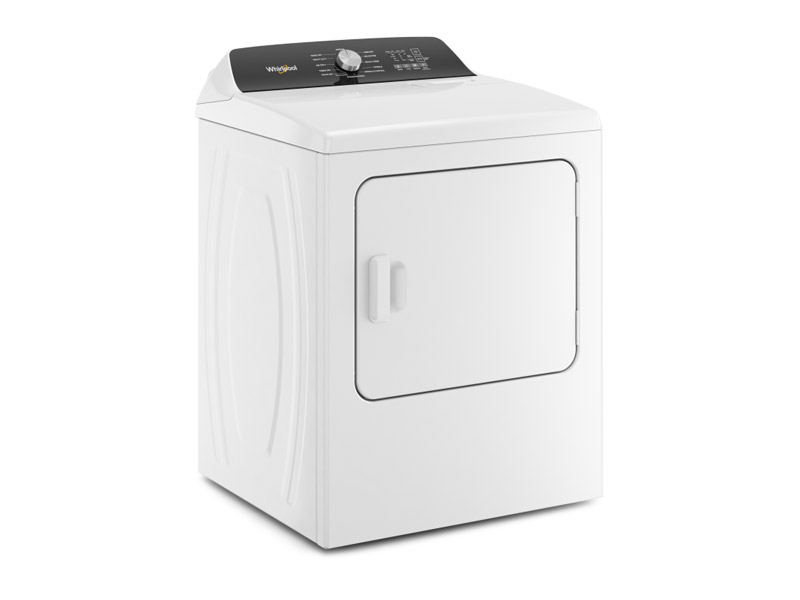 29" Whirlpool 7.0 Cu. Ft. Top Load Electric Moisture Sensing Dryer With Steam - YWED5050LW