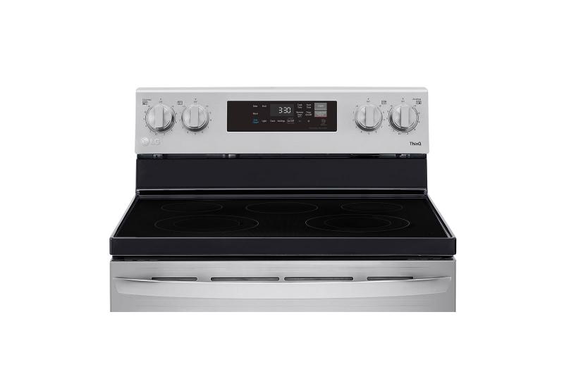 30" LG 6.3 Cu. Ft. Smart Wi-Fi Enabled Electric Range With EasyClean - LREL6321S