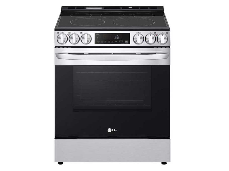 30" LG 6.3 Cu. Ft. Smart Wi-Fi Enabled Fan Convection Electric Slide-in Range - LSEL6333F