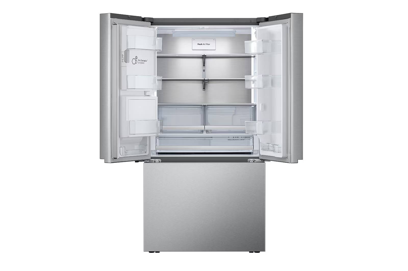 36" LG 31 Cu. Ft. 3-Door French Door Refrigerator with Four Types of Ice - LRYXS3106S