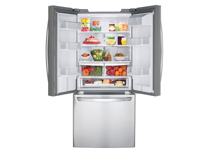 30" LG 21.8 cu.ft. Capacity French Door Refrigerator with Water dispenser  - LRFWS2200S