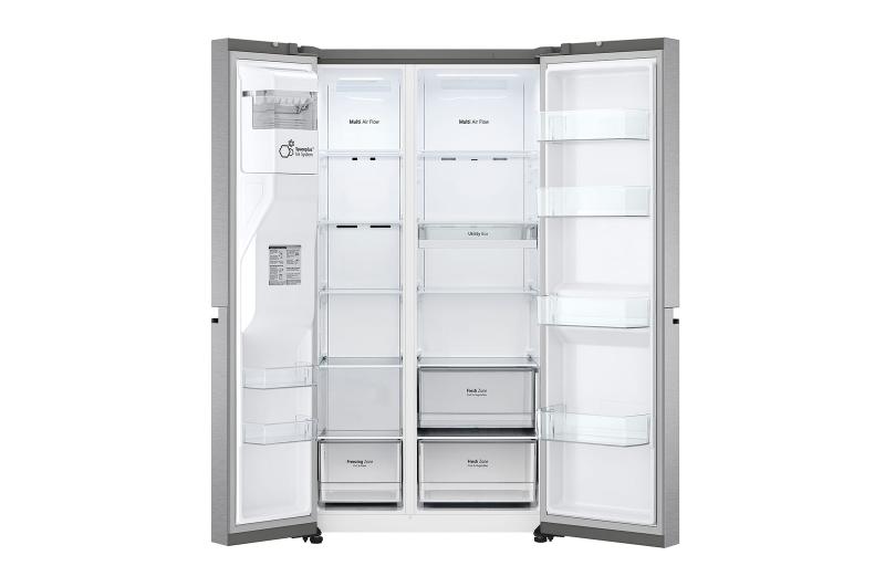 36" LG 29 Cu. Ft. Side-by-Side Standard Depth Refrigerator with Ice and Water Dispenser - LS29S3230V