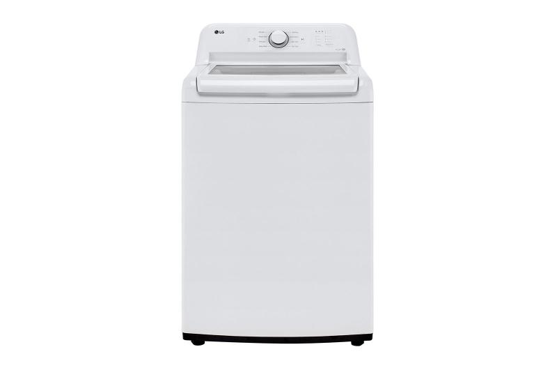 27" LG 4.8 Cu. Ft. Top Load Washer with Agitator and SlamProof Glass Lid in White - WT6105CW