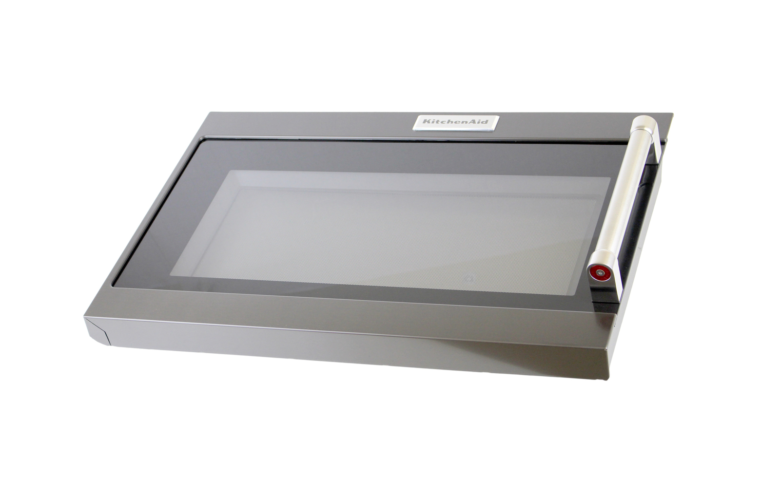 W11037008 - Genuine OEM Whirlpool Microwave Door Assembly, Black Stainless