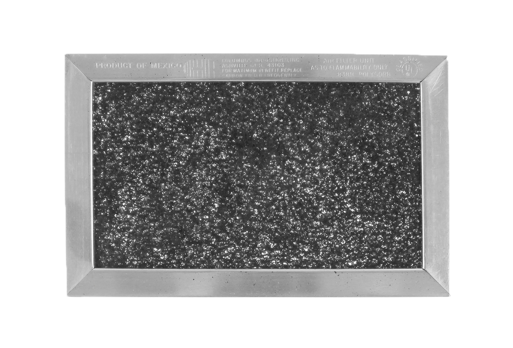 WG02F05237 - Genuine OEM GE Microwave Range Hood Charcoal Odour Filter, 3-15/16" x 6-3/16" x 5/16"