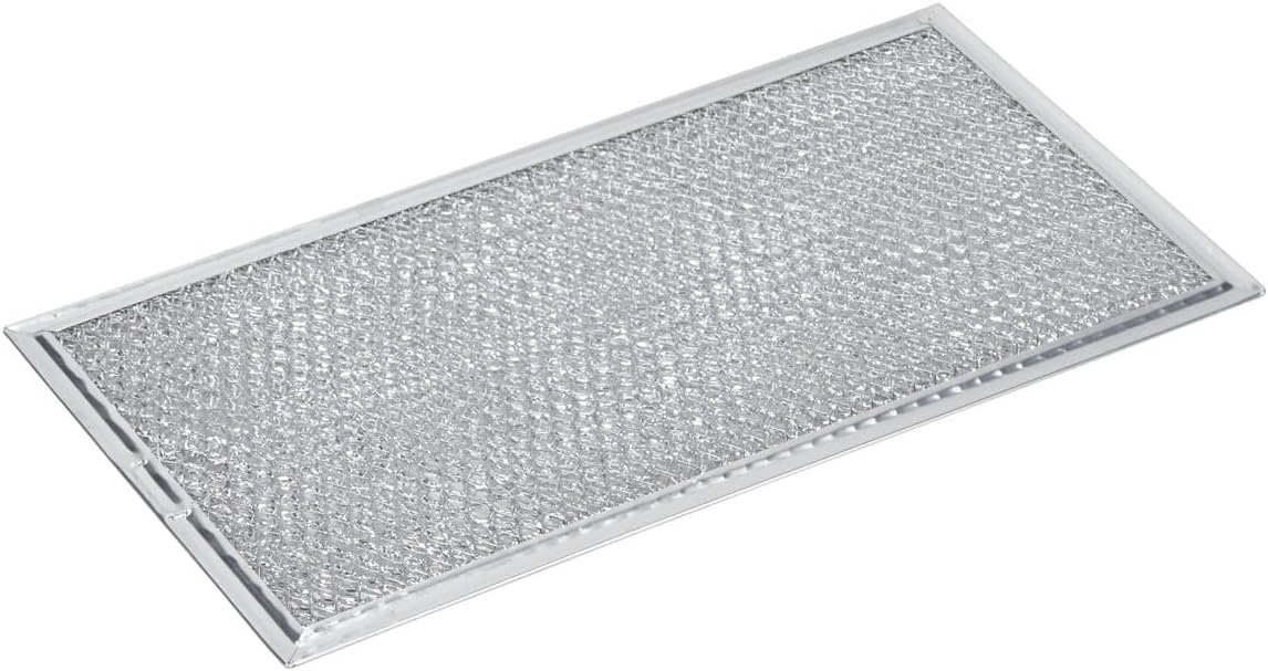 W10113040A - Genuine OEM Whirlpool Microwave Range Hood Aluminum Grease Filter, 12-1/4" x 6-7/16" x 3/32"