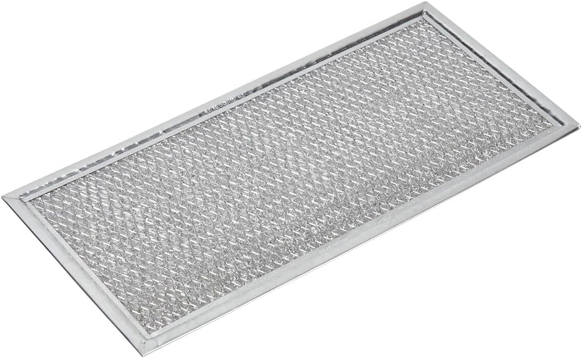 W10120839A - Genuine OEM Whirlpool Microwave Range Hood Aluminum Grease Filter, 5-5/8" x 11-9/16" x 1/16"