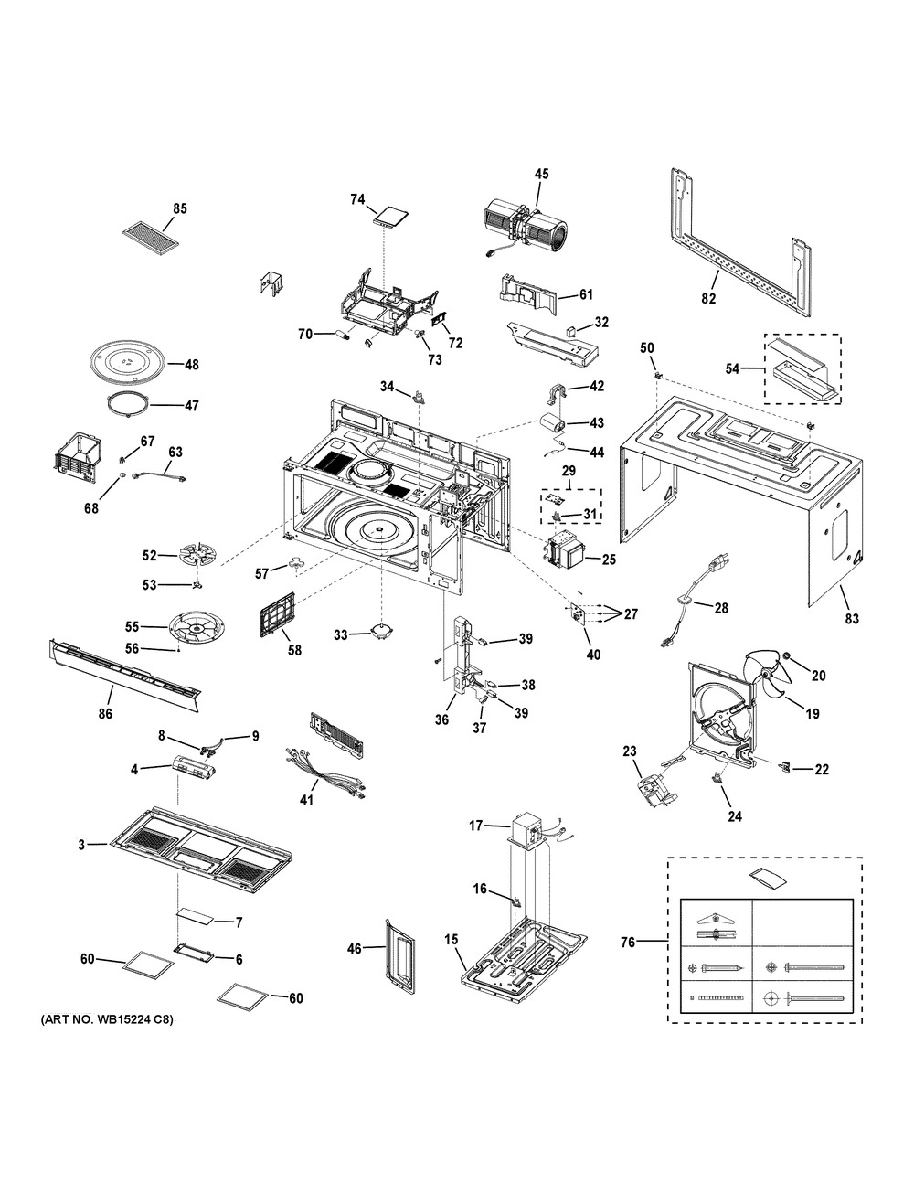 WG02L02138 - Genuine OEM GE Microwave Lamp Socket