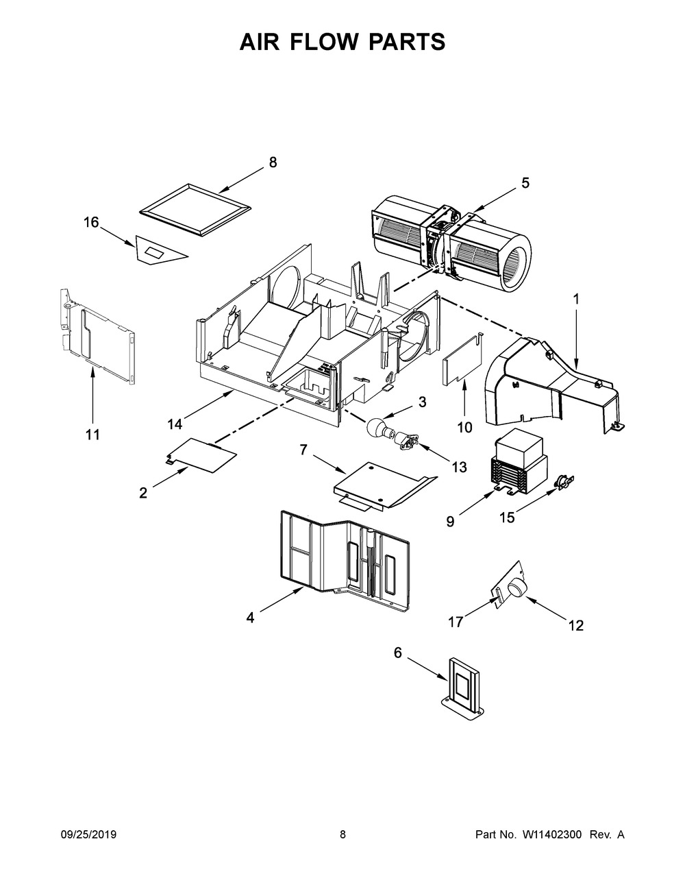 WPW10693025 - Genuine OEM Whirlpool Microwave Magnetron