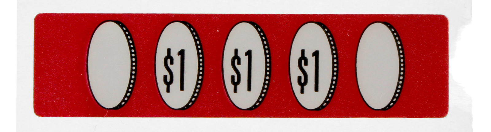 00-9910-31 - Genuine OEM Greenwald Commercial Laundry Coin Operation Decal, $3.00