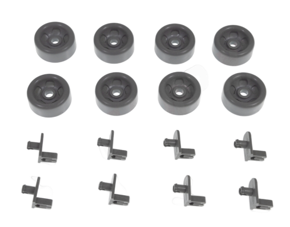  WG04A03392 - GE Dishwasher Lower Dishrack Roller Assembly Kit 