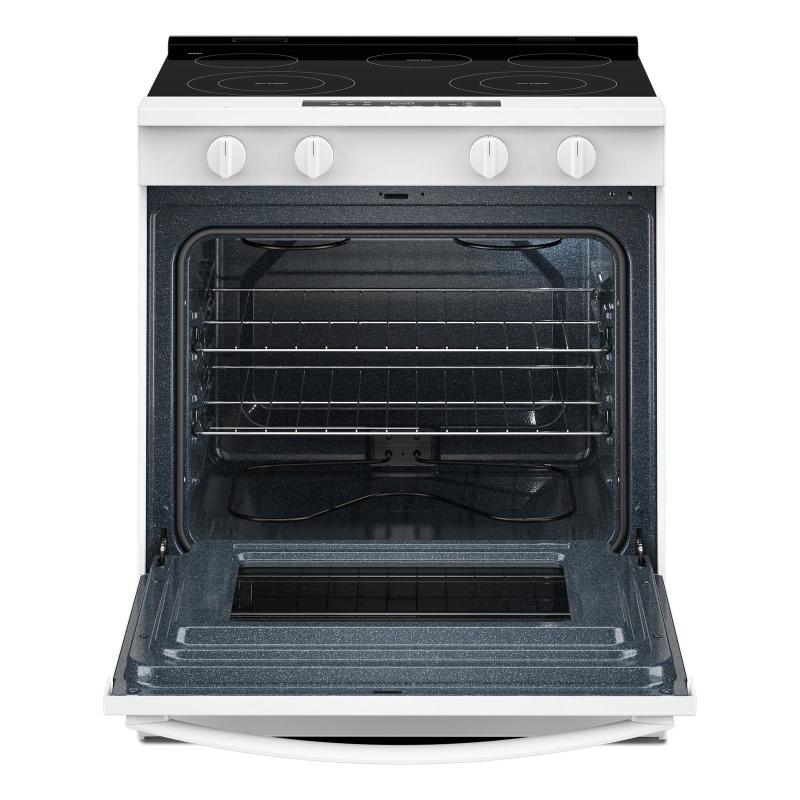 30" Whirlpool Electric Smart Range with No Preheat Mode and Steam Clean - YWSES3330TW