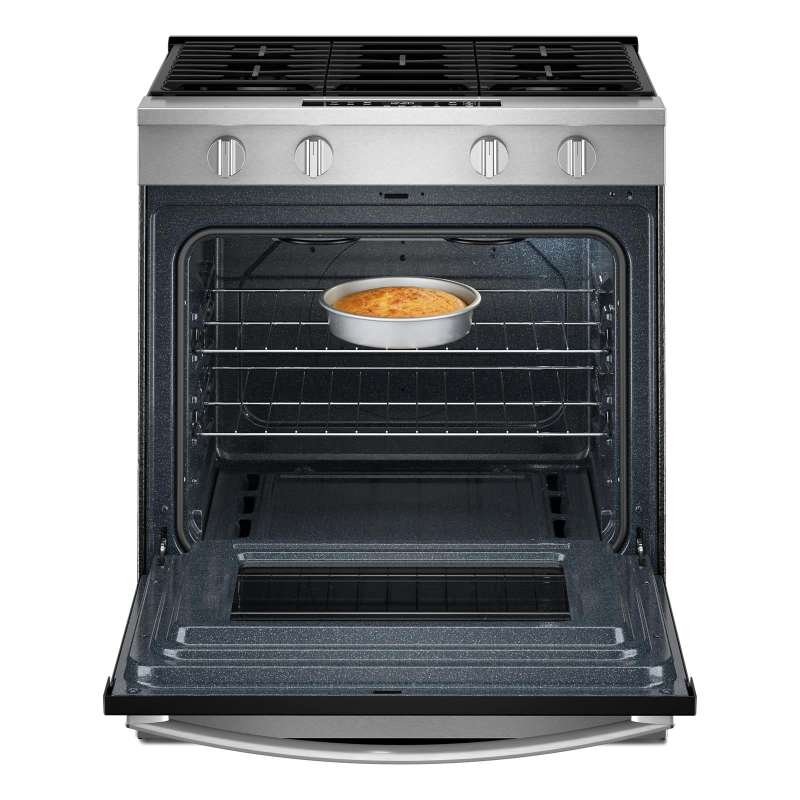 30" Whirlpool Gas Smart Range with No Preheat Mode and Steam Clean - WSGS3330TS