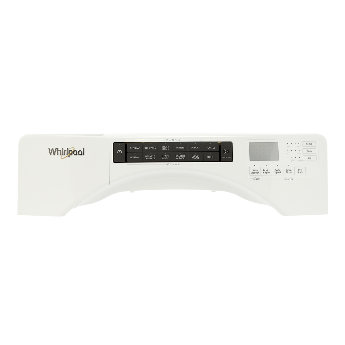 W11325580 - Genuine OEM Whirlpool Washer Control Panel Assembly