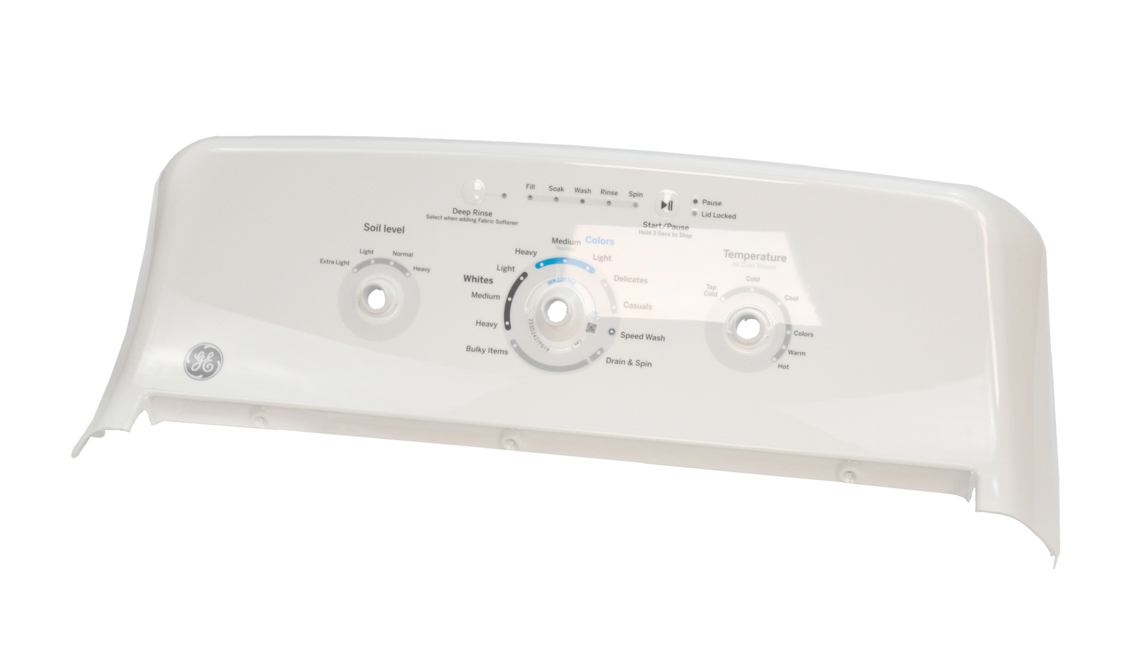 WW01L01753 - Genuine OEM GE Washer Control Panel Backsplash Assembly