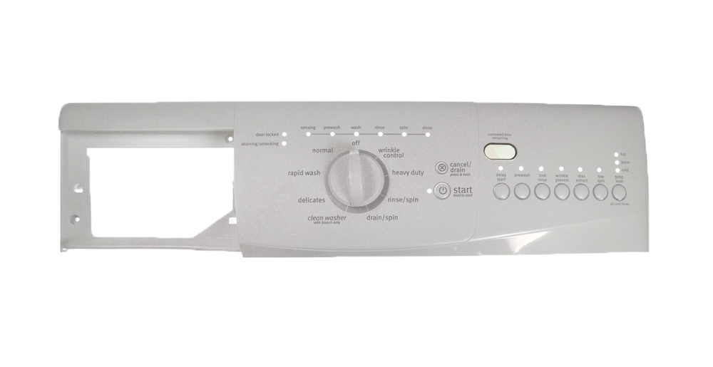 WPW10445679 - Genuine OEM Whirlpool Washer Control Console, White