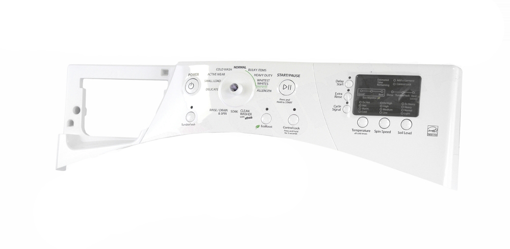 WPW10370315 - Genuine OEM Whirlpool Washer Control Console, White