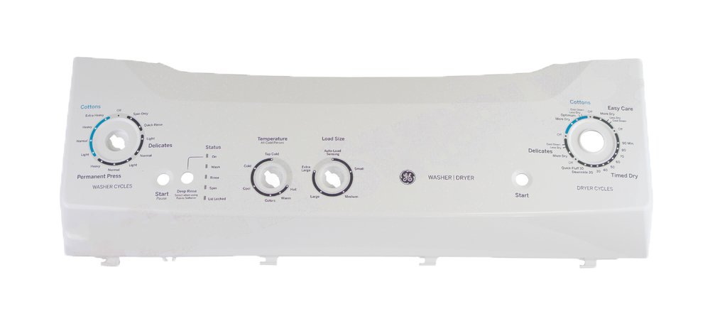 WW03F00497 - Genuine OEM GE Washer & Dryer Control Panel, White