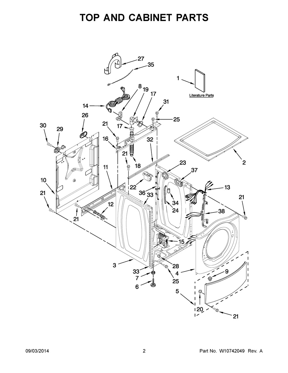 WPW10239822 - Genuine OEM Whirlpool Washer Wiring Harness