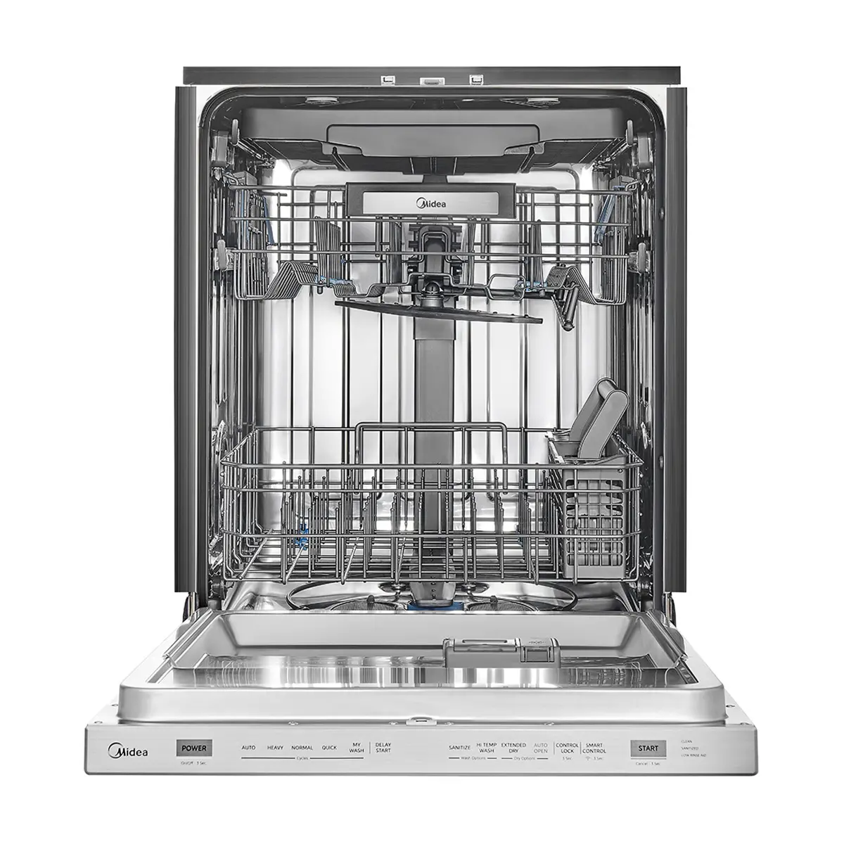 24" Midea Built-In Top Control Stainless Steel Dishwasher - MDT24P3CST