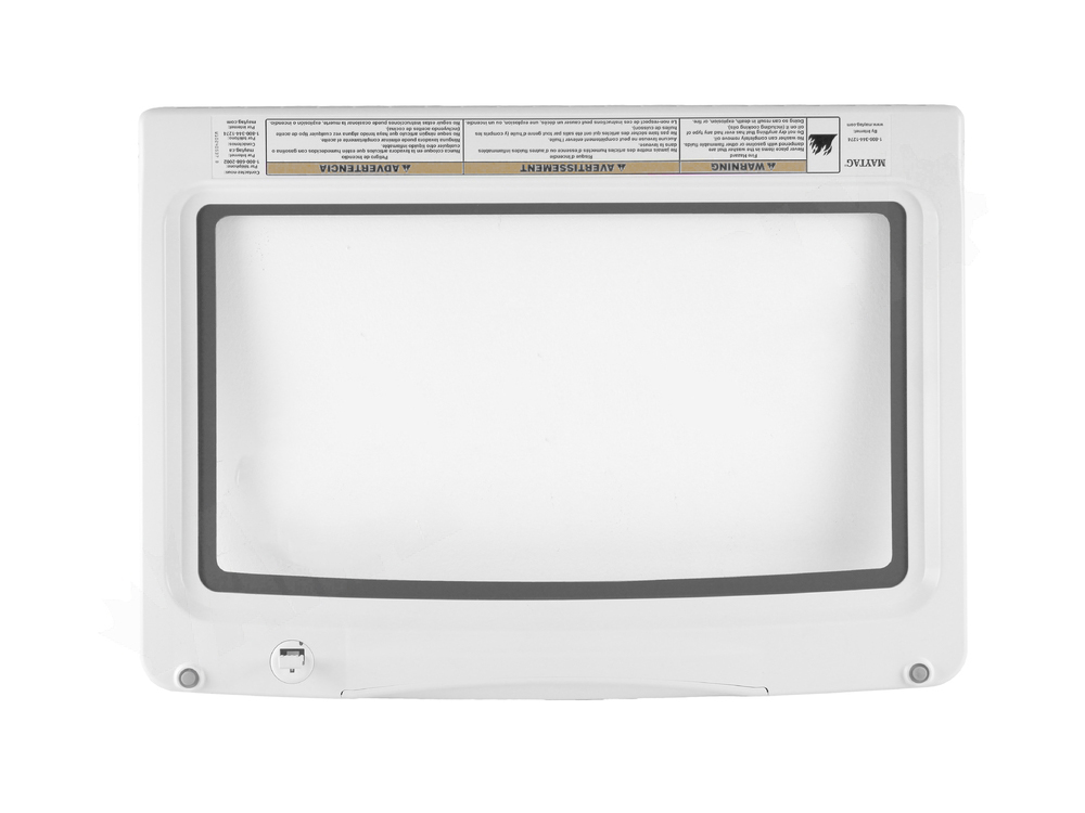 WPW10296171 - Genuine OEM Whirlpool Washer Glass Lid, White
