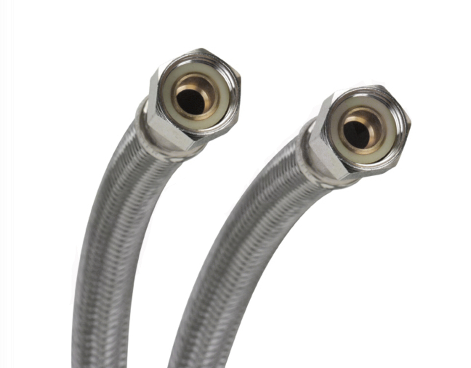 9WM48C - Genuine OEM Fluidmaster Washer Fill Hose, Braided Stainless Steel, 48"