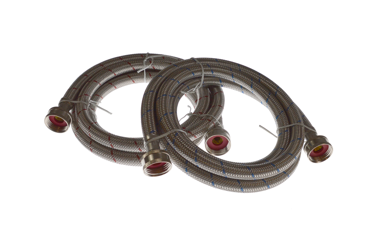 PMWSS-6 - Genuine OEM GE Partsmaster 72" Washer Hoses 2 Pack, Stainless