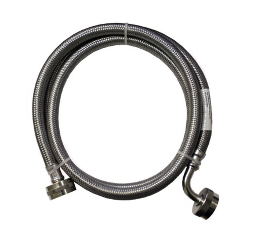 3805FESS2 - Universal Supco Washer Fill Hose Set, 90° Elbow, 60", Stainless Steel, 2/Pack