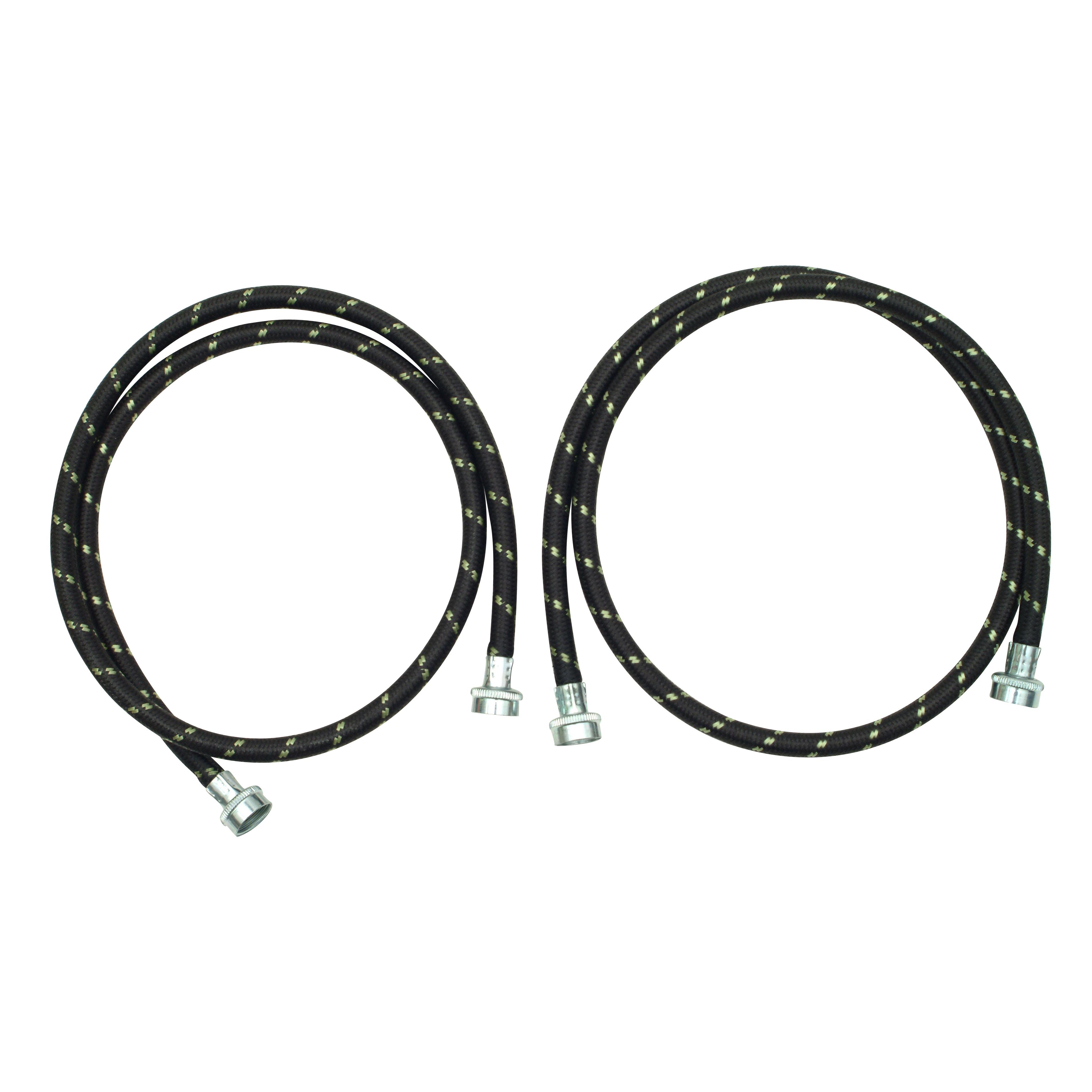 8212487RP - Universal Washer Fill Hose Set, Black Rubber, 60", 2/Pack