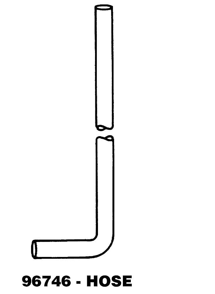 96746 - Genuine OEM Whirlpool Washer Drain Hose