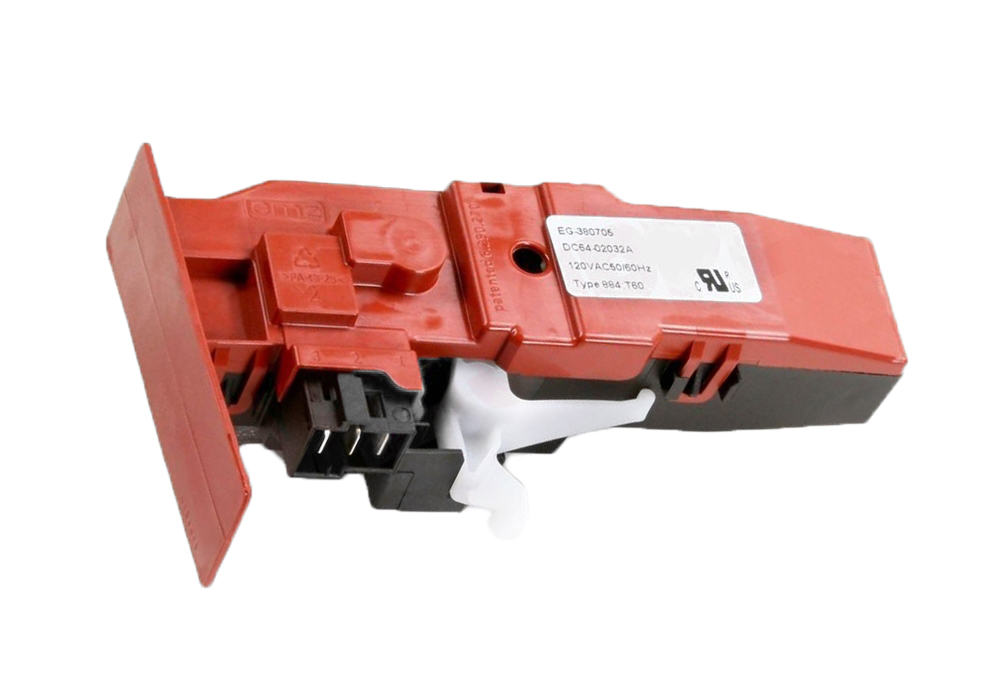 DC64-02032A - Genuine OEM Samsung Washer Door Lock & Switch Assembly