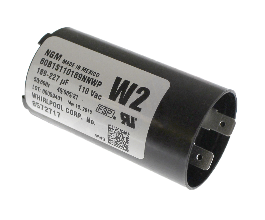 WP8572717 - Genuine OEM Whirlpool Top Load Washer Start Capacitor