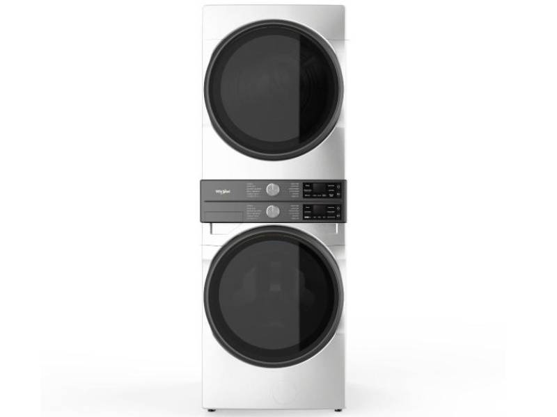 Whirlpool Smart Front Load Laundry Tower 5.2 cu. ft. Washer and 7.4 cu. ft. Electric Dryer - YWEF5727TW