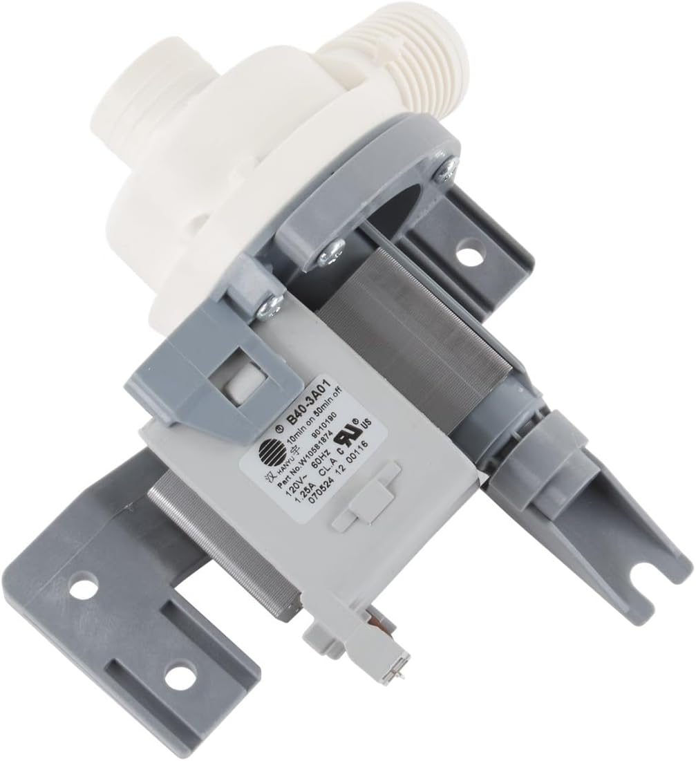 WPW10581874 - Genuine OEM Whirlpool Washer Drain Pump