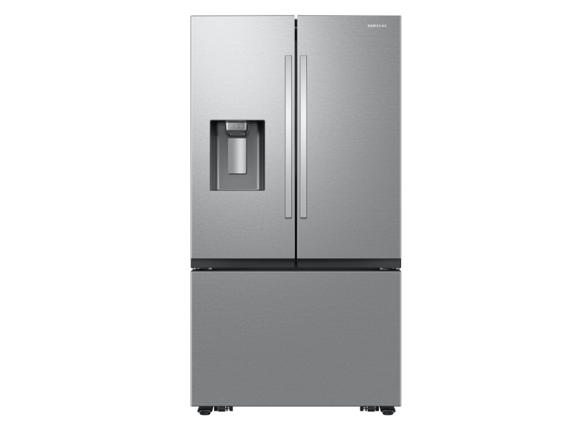 36" Samsung Bespoke AI 3-Door French Door Refrigerator with External Water & Ice Dispenser - RF27CG5B30SRAA