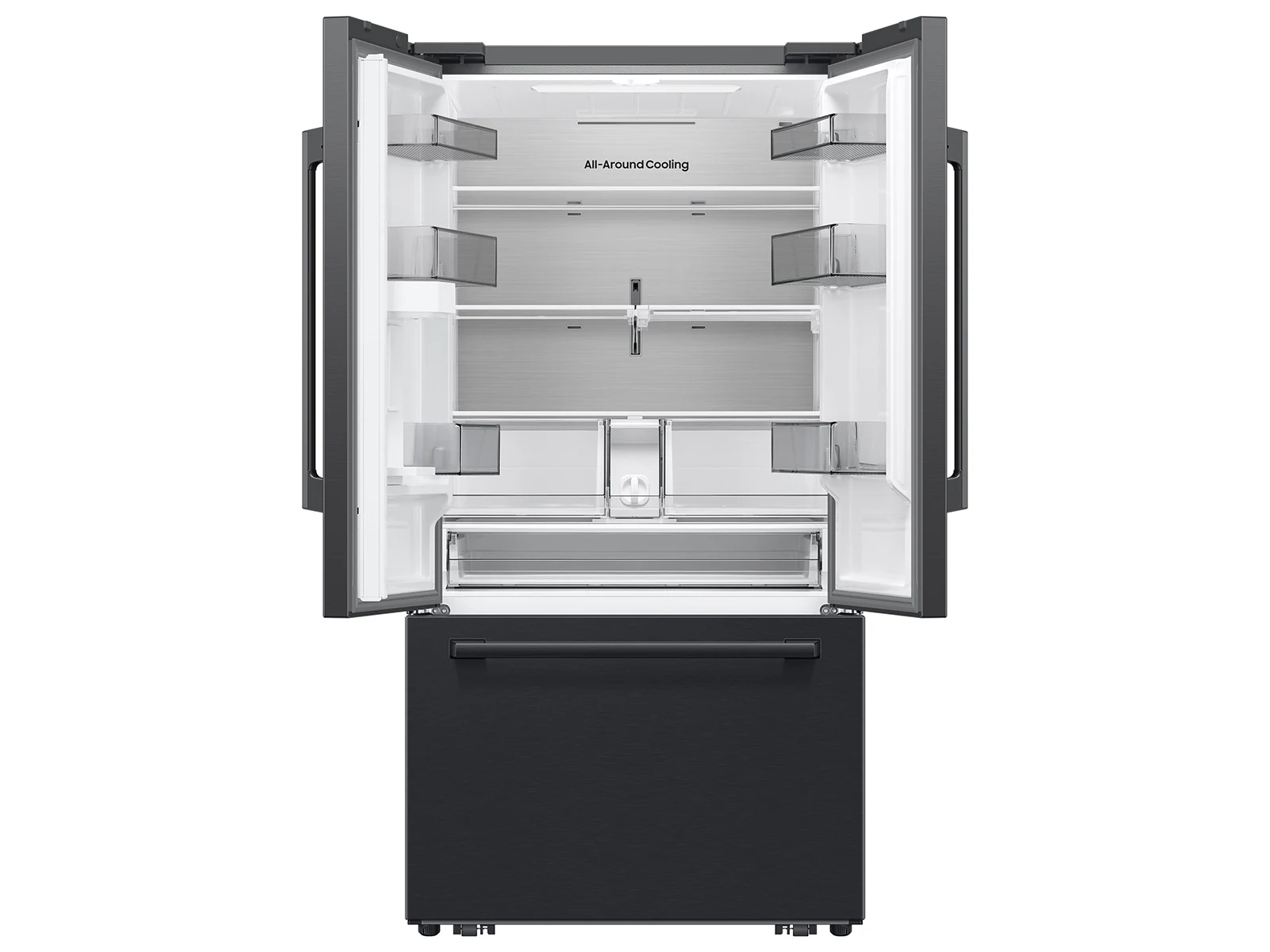 36" Samsung Bespoke AI 3-Door French Door Refrigerator with In-Door Tall Dispenser - RF70H30KEEAA