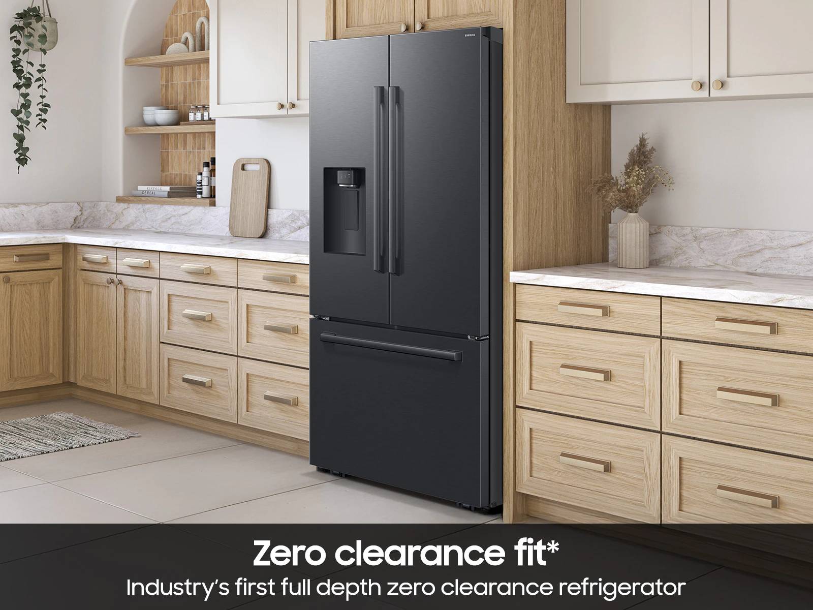 36" Samsung Bespoke AI 3-Door French Door Refrigerator - RF70H30GEEAA