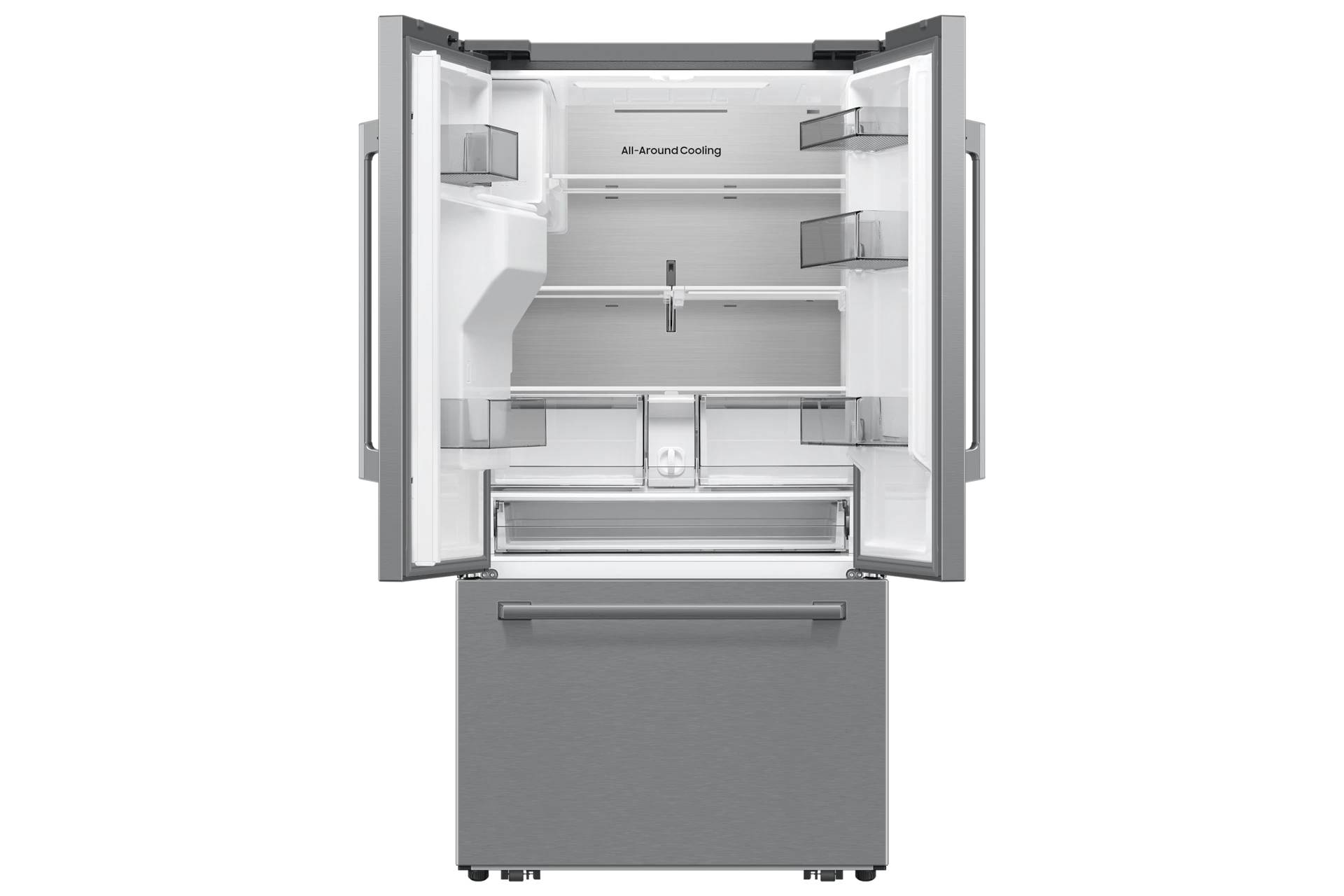 36" Samsung Bespoke AI 3-Door French Door Refrigerator - RF70H25HERAA
