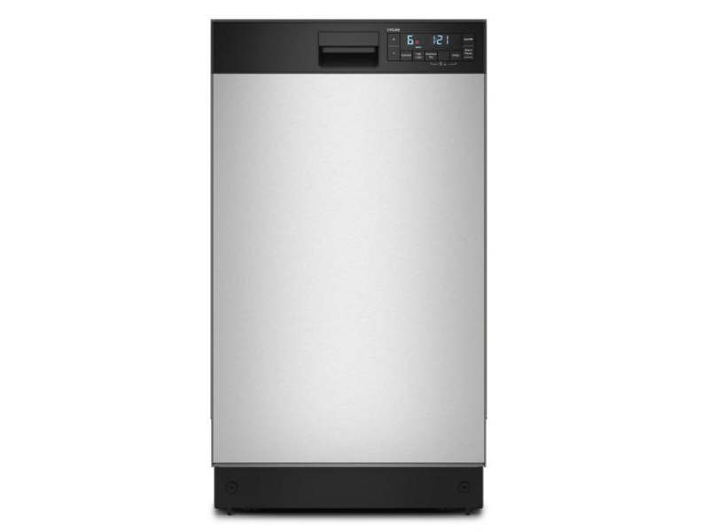 18" Whirlpool Half Load Cycle Dishwasher with Triple Spray Arms - WDFS5118SS