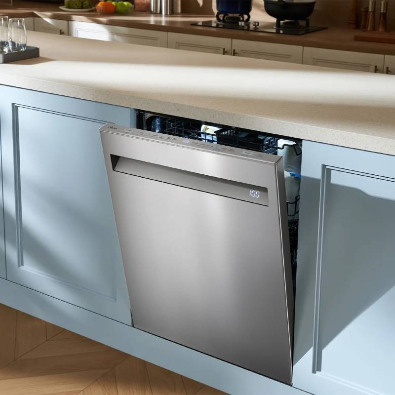 24" Midea Top Control Dishwasher with Sensor TruDry and STRAWash - MDT24P7CST