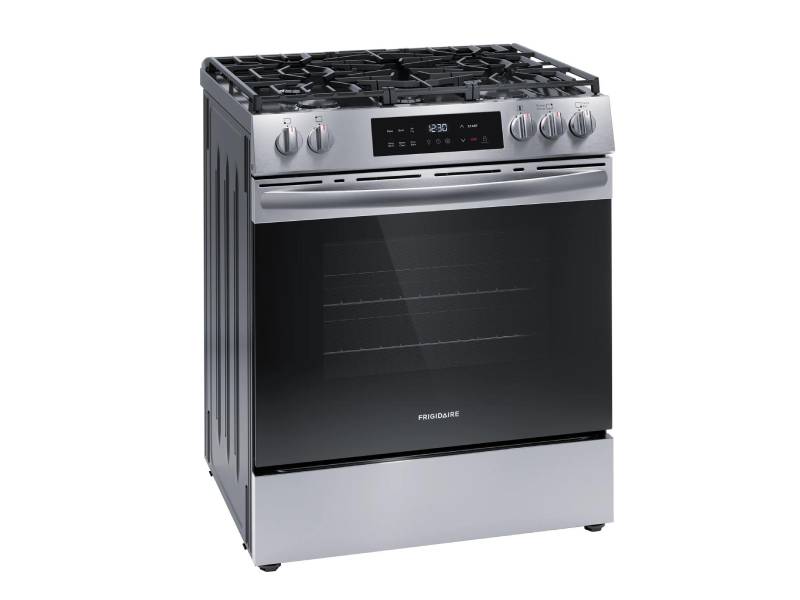 30" Frigidaire Front Control Gas Range with Air Fry - FCFG3082BS