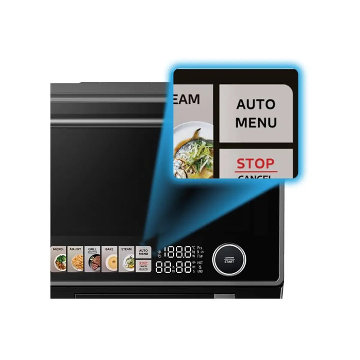 Midea 0.9 Cu. Ft. 4-in-1 Multi-Functional Countertop Microwave Oven - MMC09S15ABB