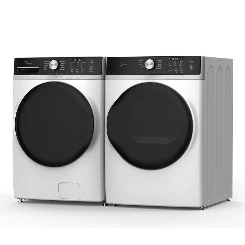 27" Midea 5.2 Cu. Ft. Front Loading Washer With Steam Care - MLHW52S7AWW