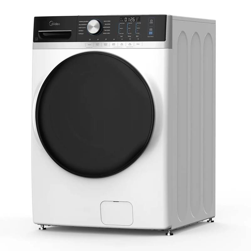 27" Midea 5.2 Cu. Ft. Front Loading Washer With Steam Care - MLHW52S7AWW