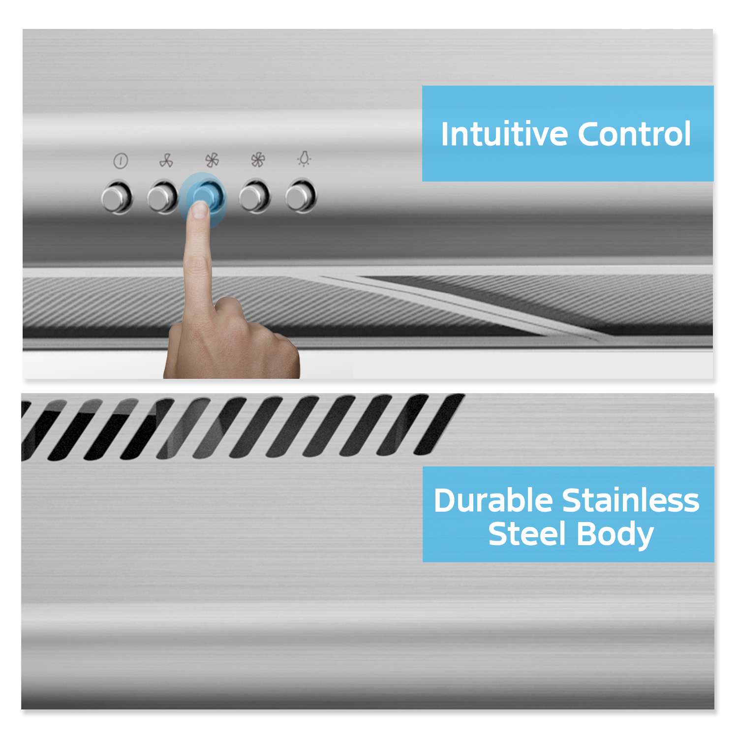 30" Midea 100 CFM Under-the-Cabinet Range Hood - MVU30W4AST