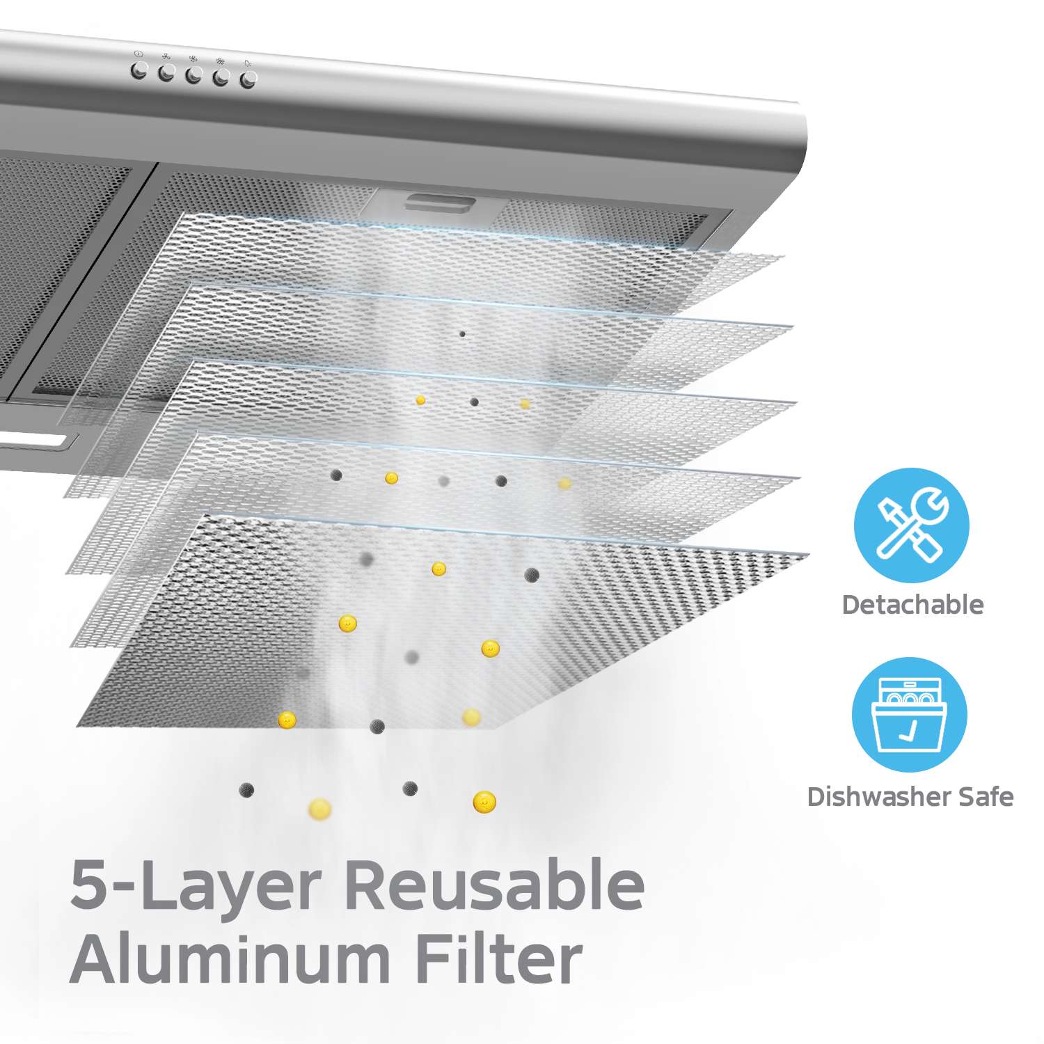 30" Midea 100 CFM Under-the-Cabinet Range Hood - MVU30W4AST