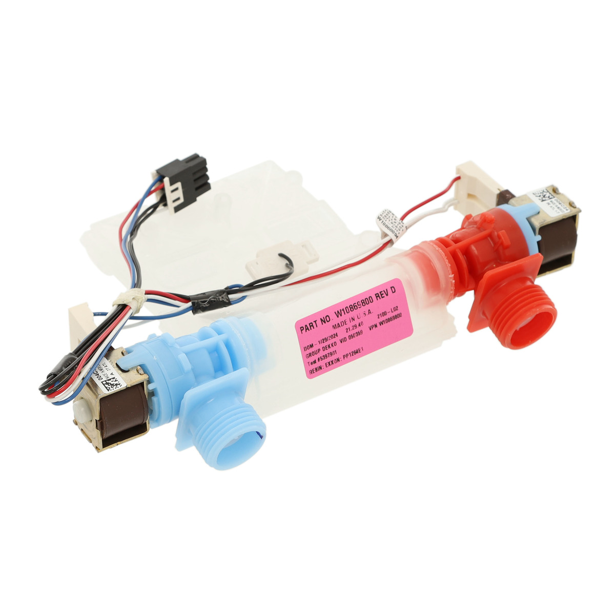 W11038689 - Genuine OEM Whirlpool Washer Water Inlet Valve