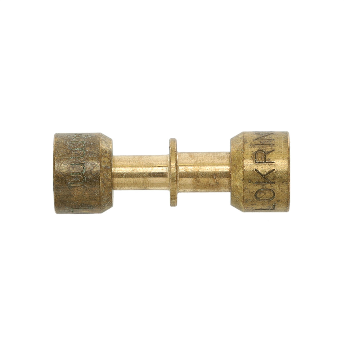 W11504445 - Genuine OEM Whirlpool Refrigerator Lokring Tube Coupler, 5mm - 4mm Brass Reducer