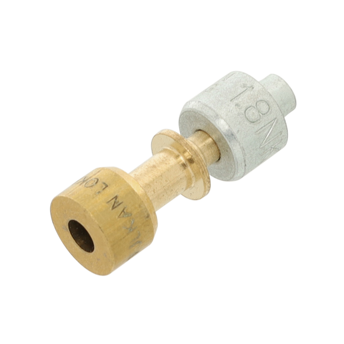 W11504447 - Genuine OEM Whirlpool Refrigerator Lokring Tube Coupler, 5mm - 1.8mm Brass Reducer