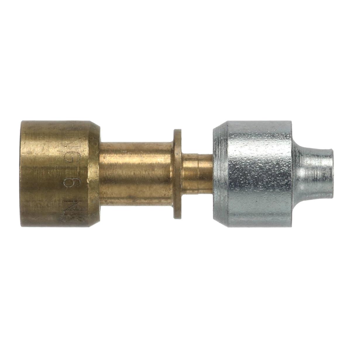 W11504434 - Genuine OEM Whirlpool Refrigerator Lokring Tube Coupler, 6mm - 2mm Brass Reducer